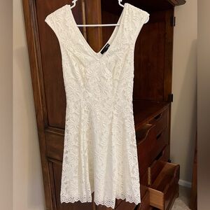 Aqua off white dress, size small.